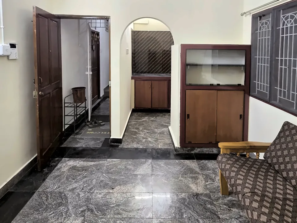Unit 1B · Living room at Raaj Illam, Thiruvanmiyur