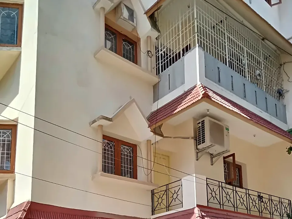 Street-facing front at Raaj Illam, Thiruvanmiyur